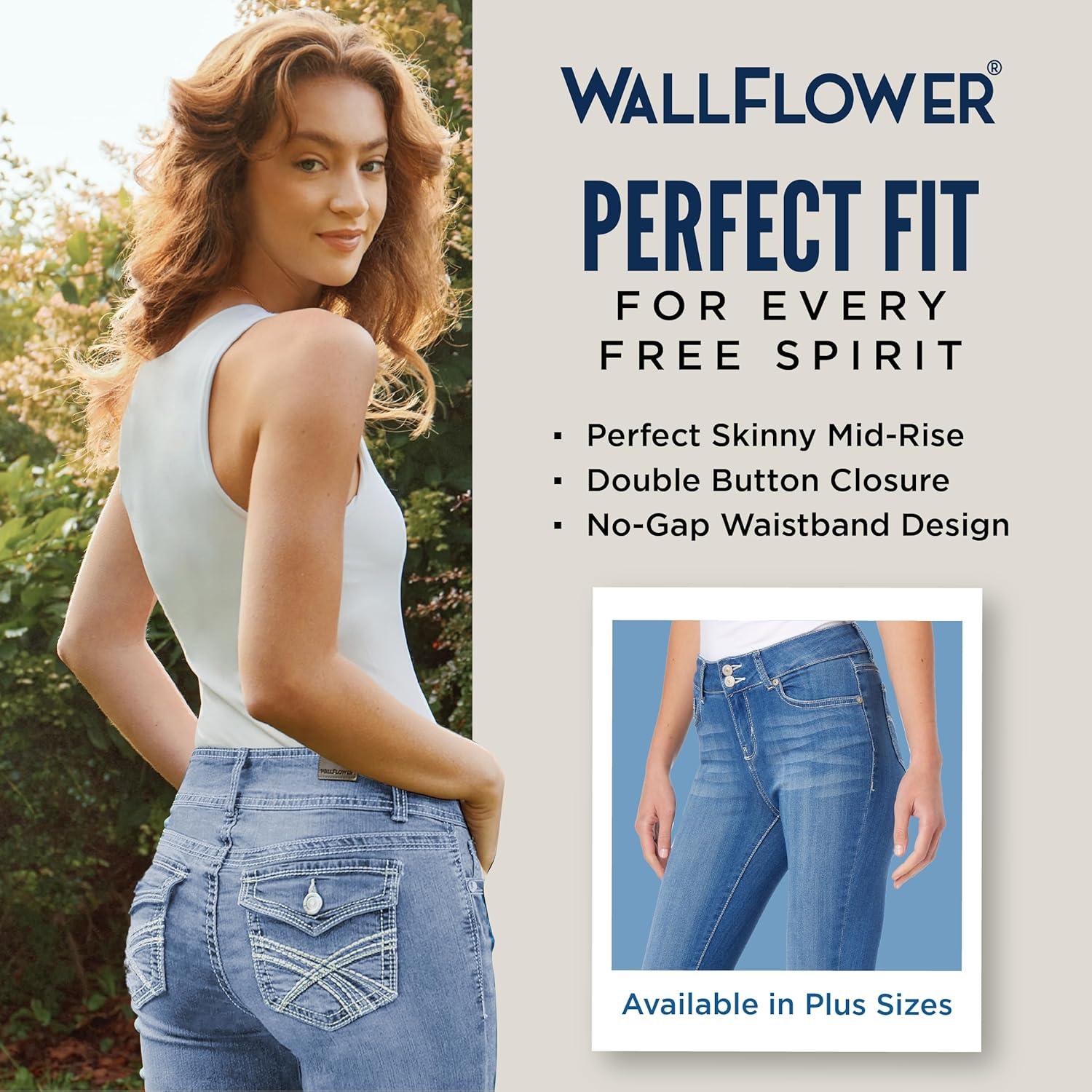 imageWallFlower Juniors Sassy High Rise Skinny Jegging JeanTaffy