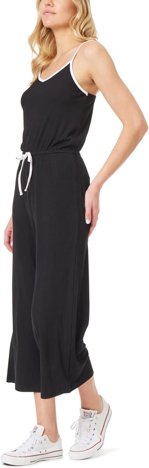 imageWallFlower Womens Becca Yummy Rib Retro Crop JumpsuitBlack Night