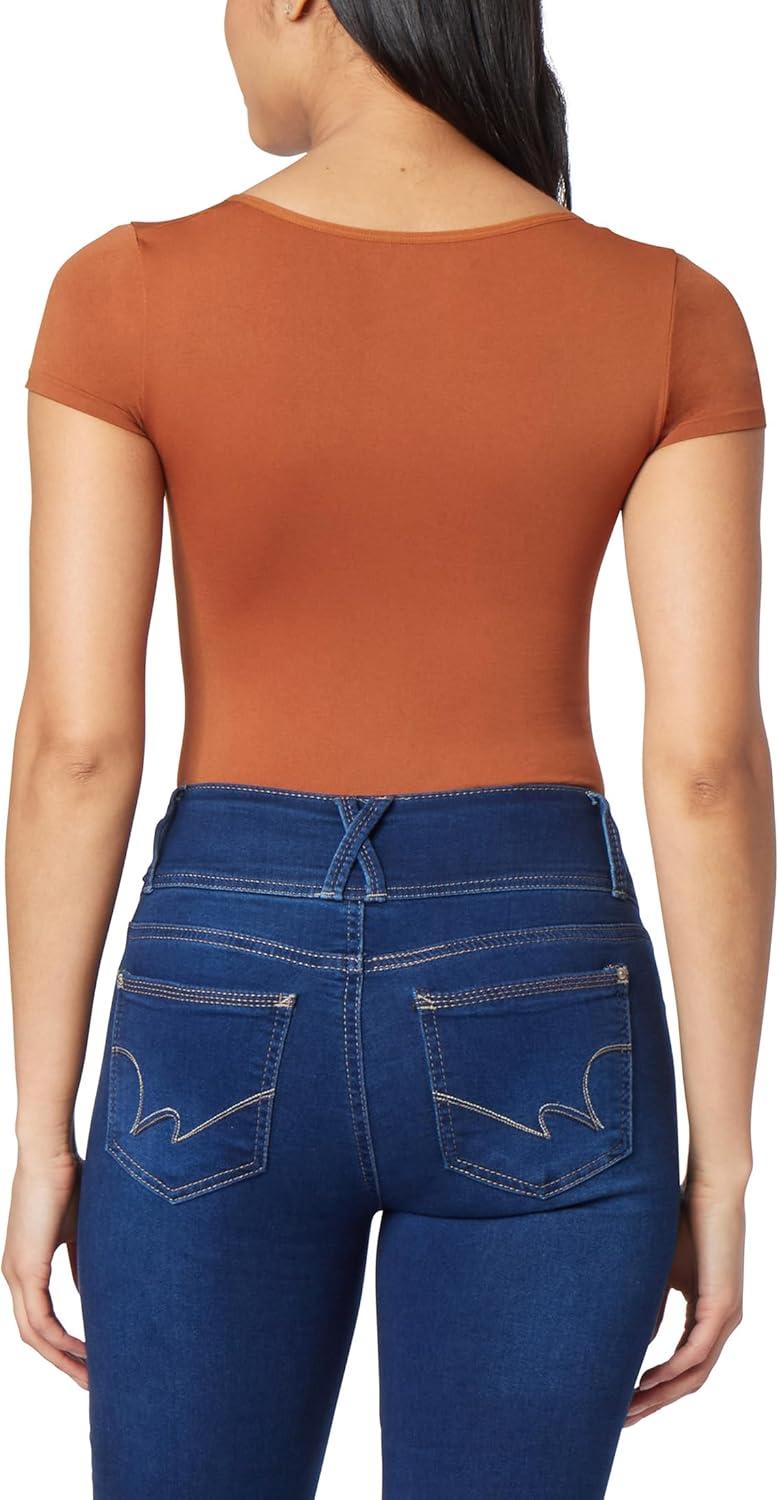 imageWallFlower Womens Chandler Insta Smooth Seamless Bodysuit TopMocha
