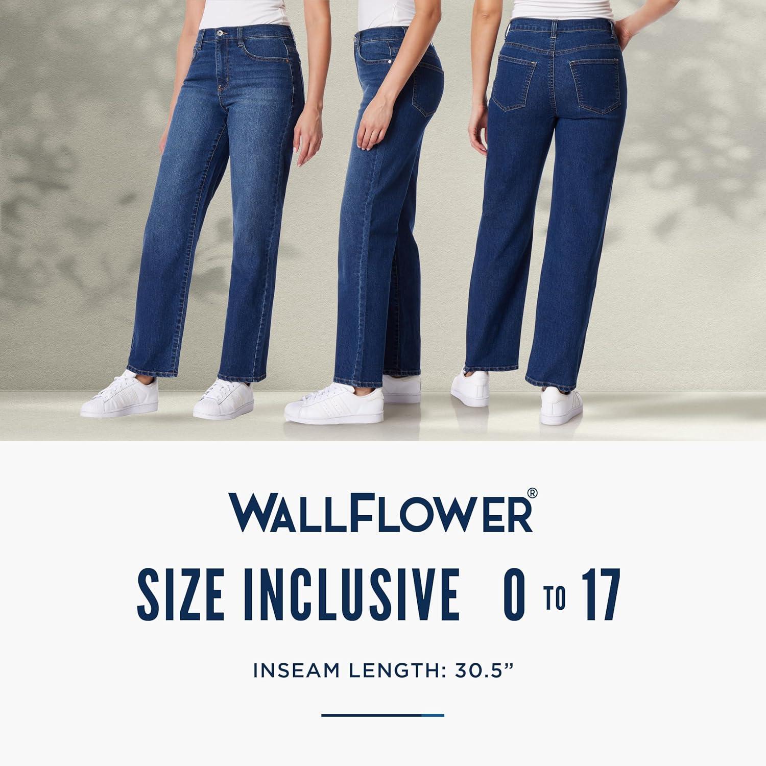 imageWallFlower Womens Dad Denim HighRise Insta Vintage Juniors JeansCina