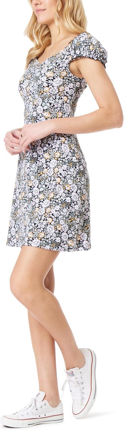 imageWallFlower Womens Emily Cap Sleeve Mini DressBlack