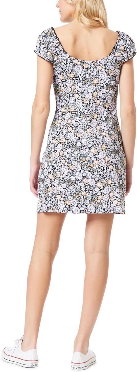 imageWallFlower Womens Emily Cap Sleeve Mini DressBlack