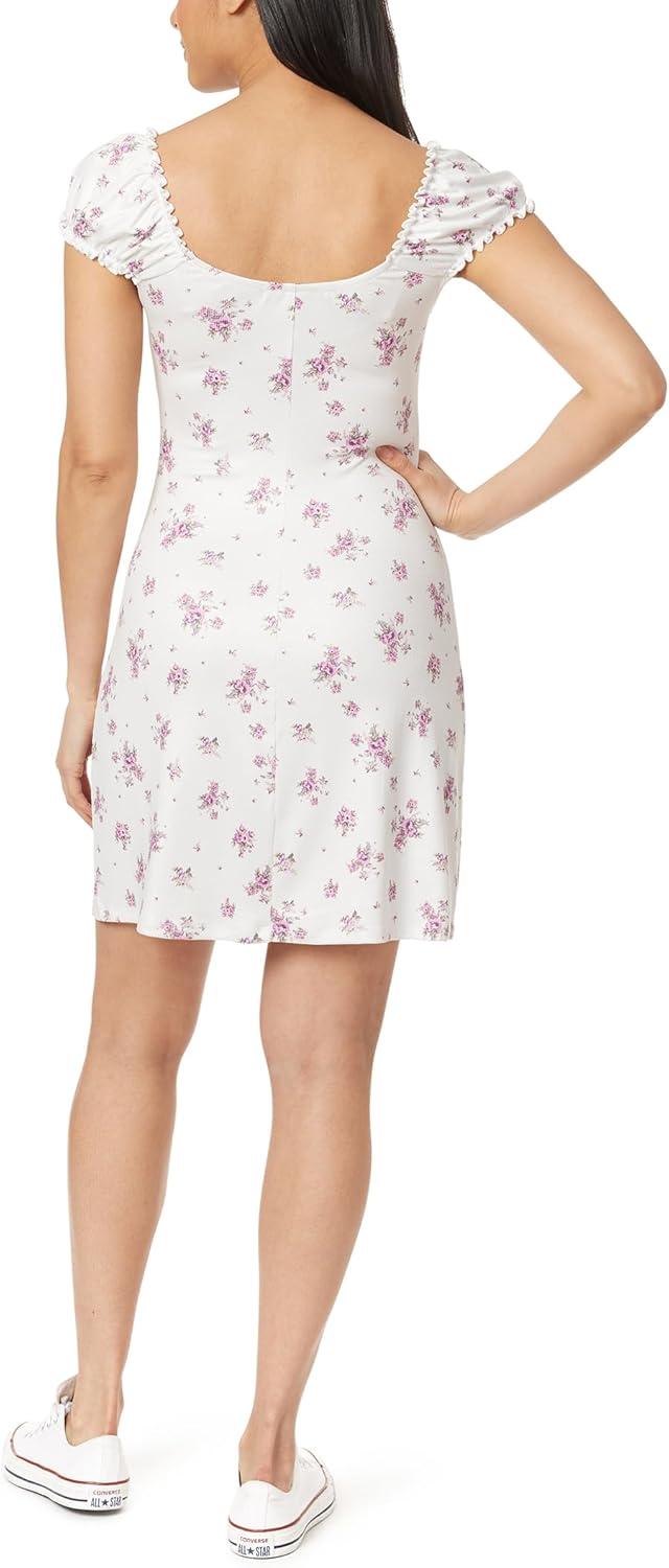 imageWallFlower Womens Emily Cap Sleeve Mini DressPink Floral