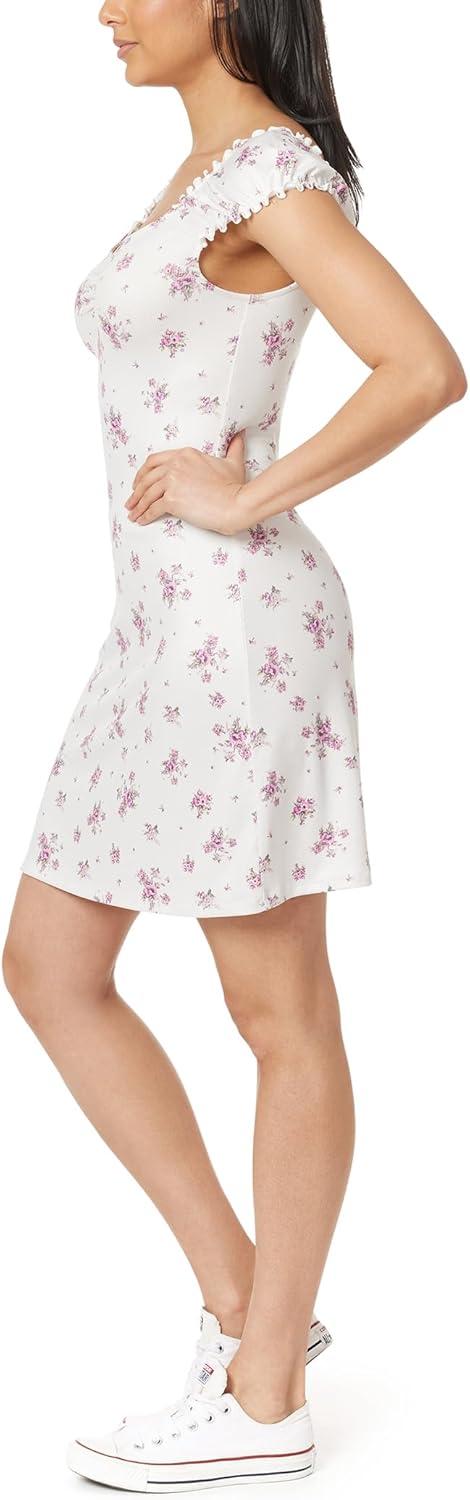 imageWallFlower Womens Emily Cap Sleeve Mini DressPink Floral