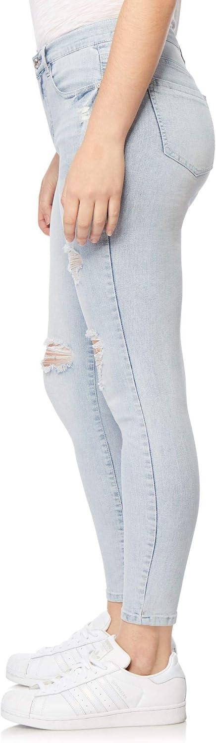 imageWallFlower Womens Fearless Curvy Ankle Denim Super HighRise Insta Vintage Juniors Jeans Sizes 017Connie