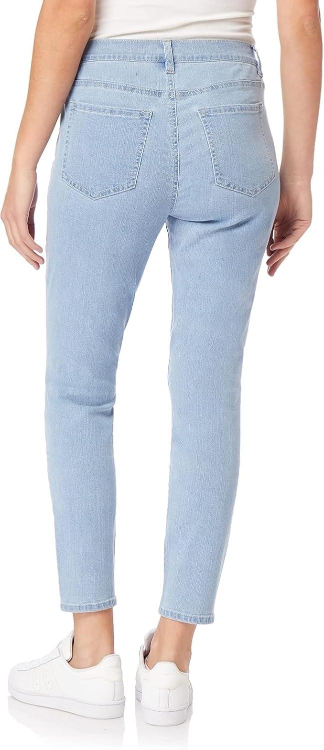 imageWallFlower Womens Fearless Curvy Ankle Denim Super HighRise Insta Vintage Juniors Jeans Standard and PlusRae