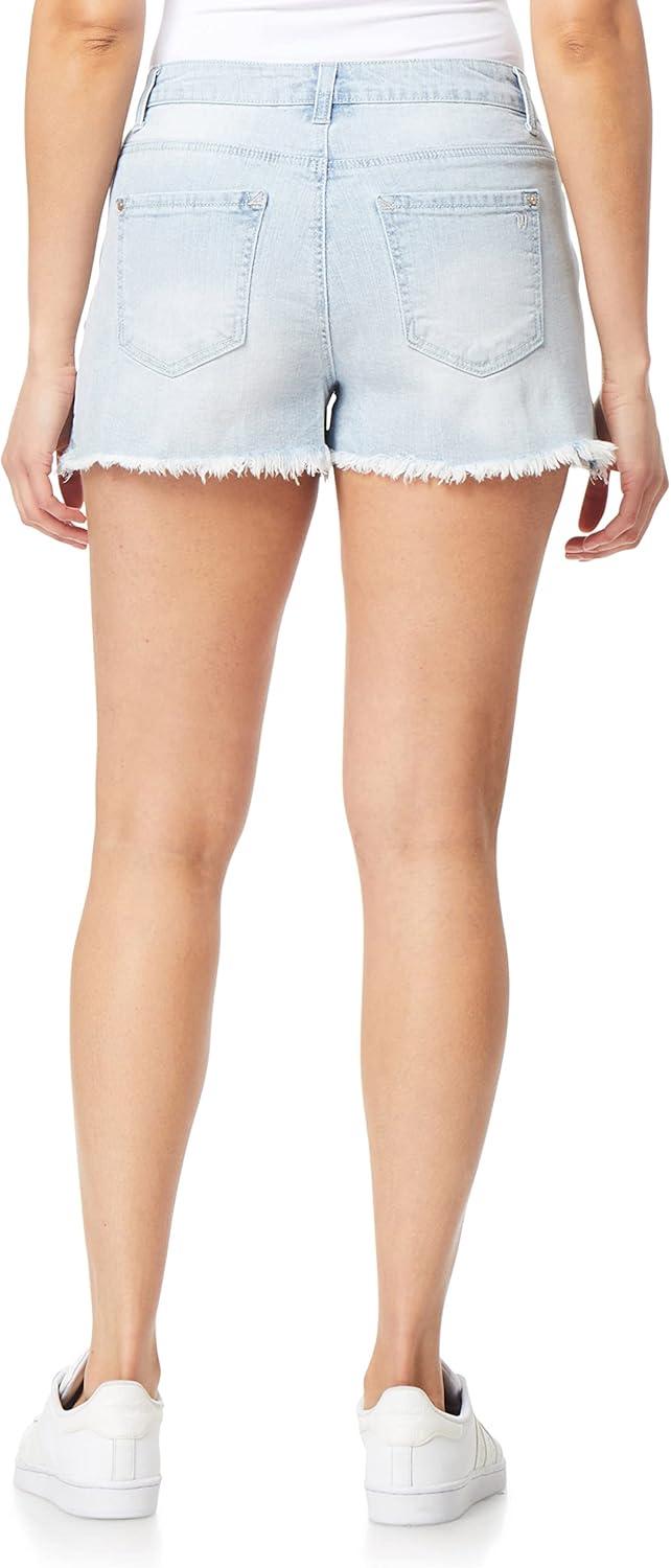 imageWallFlower Womens Fearless Curvy Denim Fashion Shorts HighRise Insta Vintage JuniorsConnie