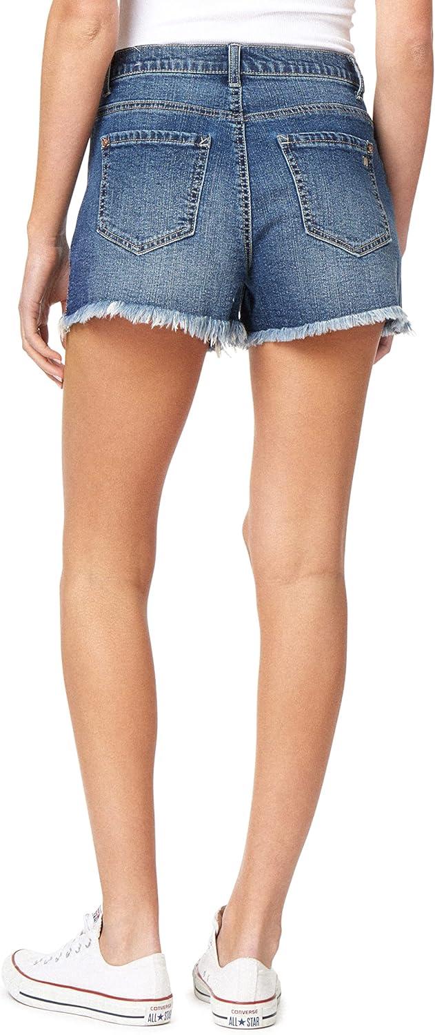 imageWallFlower Womens Fearless Curvy Denim Fashion Shorts HighRise Insta Vintage JuniorsEzra