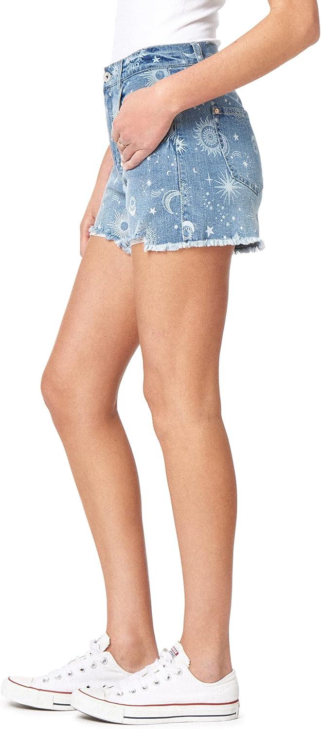 imageWallFlower Womens Fearless Curvy Denim Fashion Shorts HighRise Insta Vintage JuniorsMyra