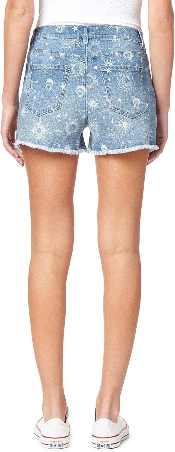 imageWallFlower Womens Fearless Curvy Denim Fashion Shorts HighRise Insta Vintage JuniorsMyra