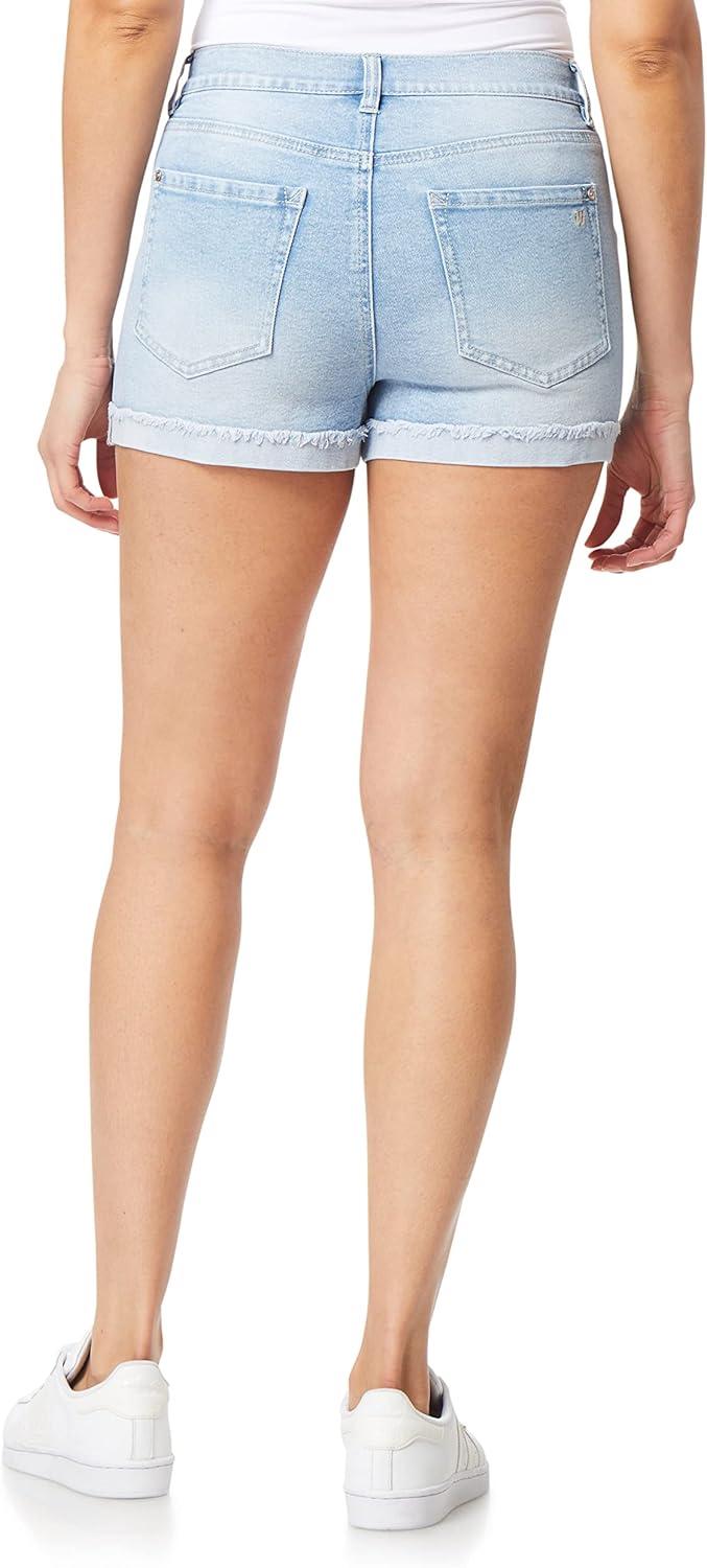 imageWallFlower Womens Fearless Curvy Denim Shorts HighRise Insta Vintage Juniors Standard and PlusWilma