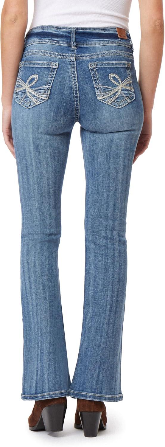 imageWallFlower Womens Flirty Curvy Flare High Rise Insta Stretch Juniors JeansGemma