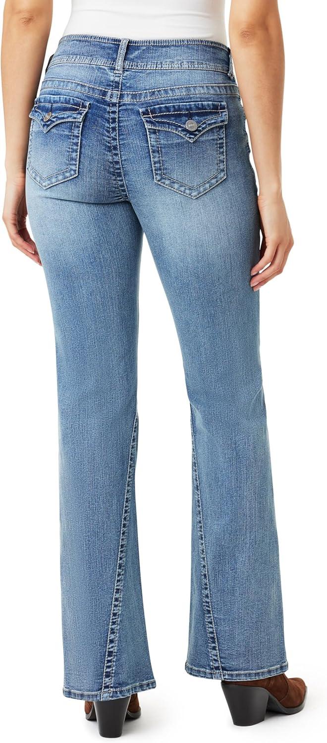 imageWallFlower Womens Flirty Curvy Flare High Rise Insta Stretch Juniors JeansVenus