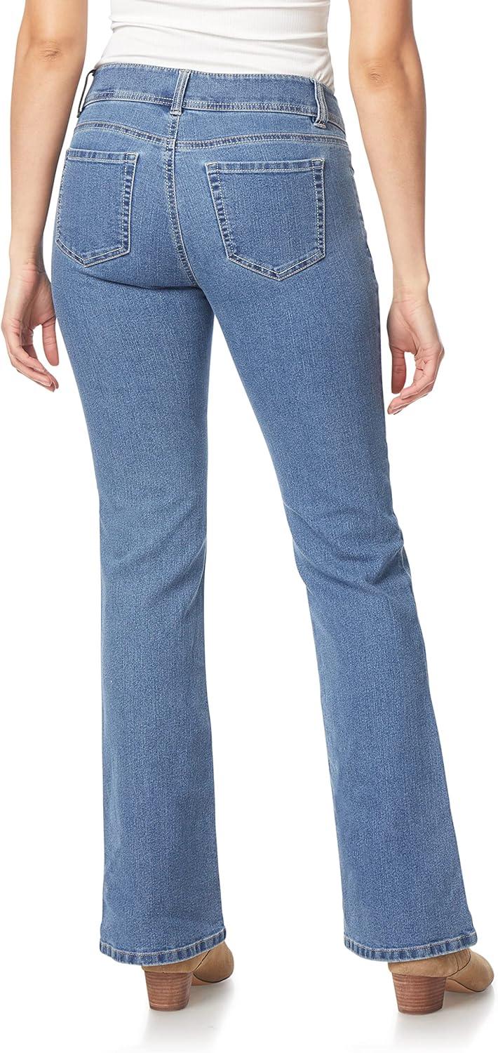imageWallFlower Womens Flirty Curvy Flare High Rise Insta Stretch Juniors JeansXander