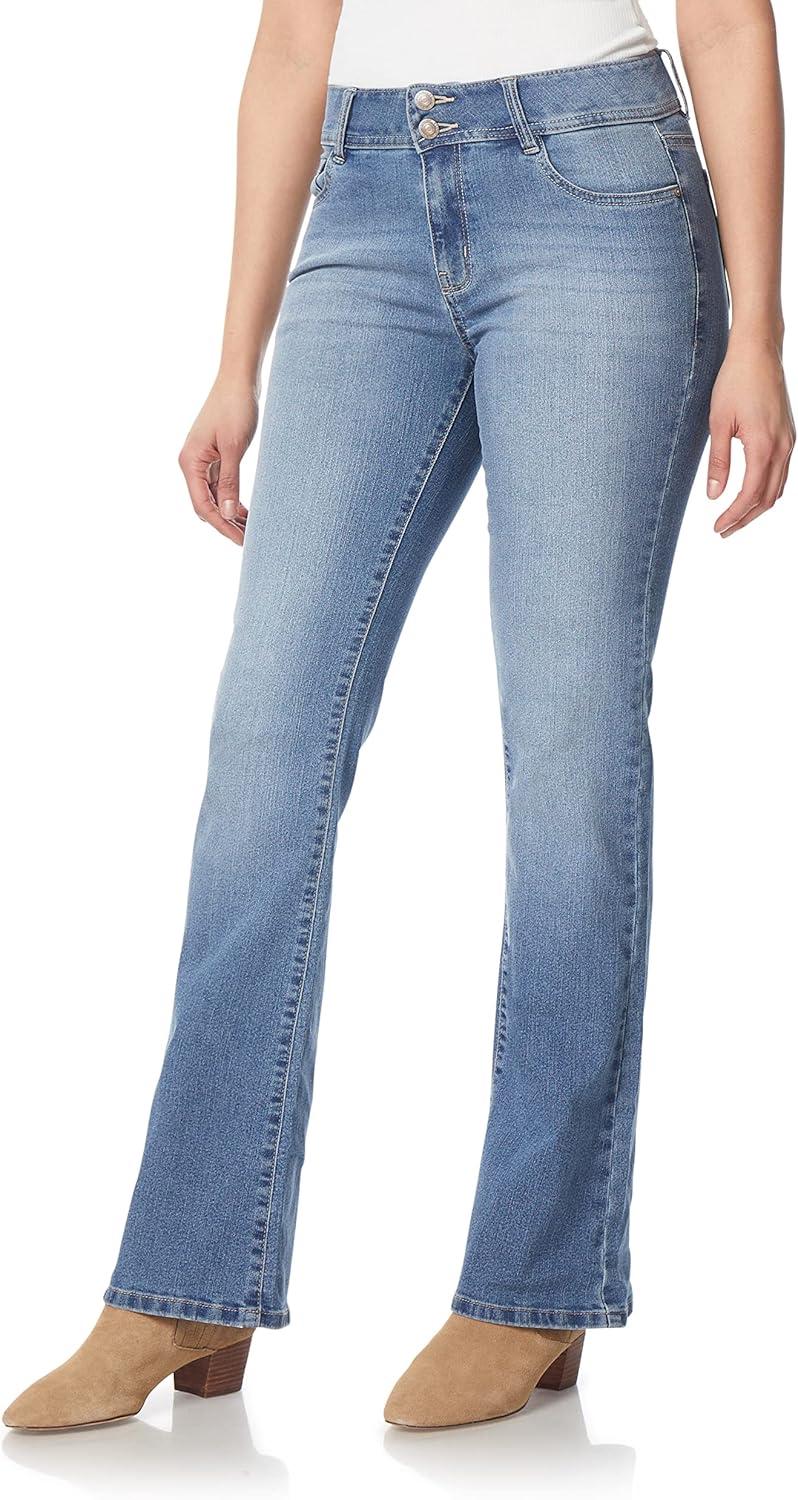 imageWallFlower Womens Flirty Curvy Flare High Rise Insta Stretch Juniors JeansXander