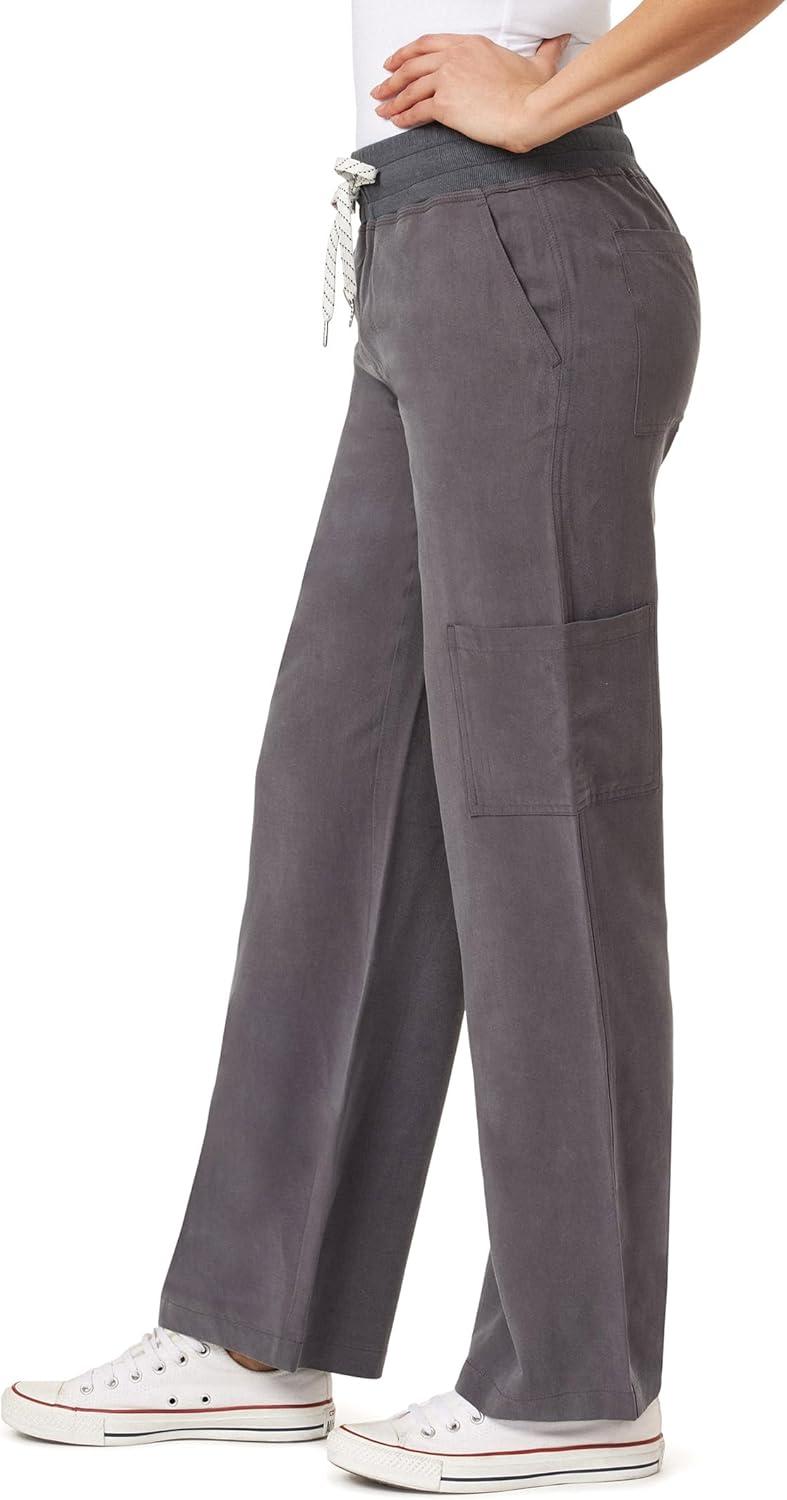 imageWallFlower Womens Flirty Curvy Pull on Relaxed High Rise Cargo Insta Pro Juniors TrousersBlack Pearl