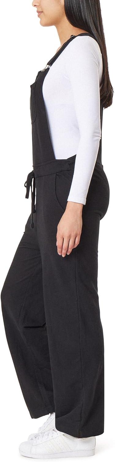 imageWallFlower Womens French Terry Jogger OverallsBlack