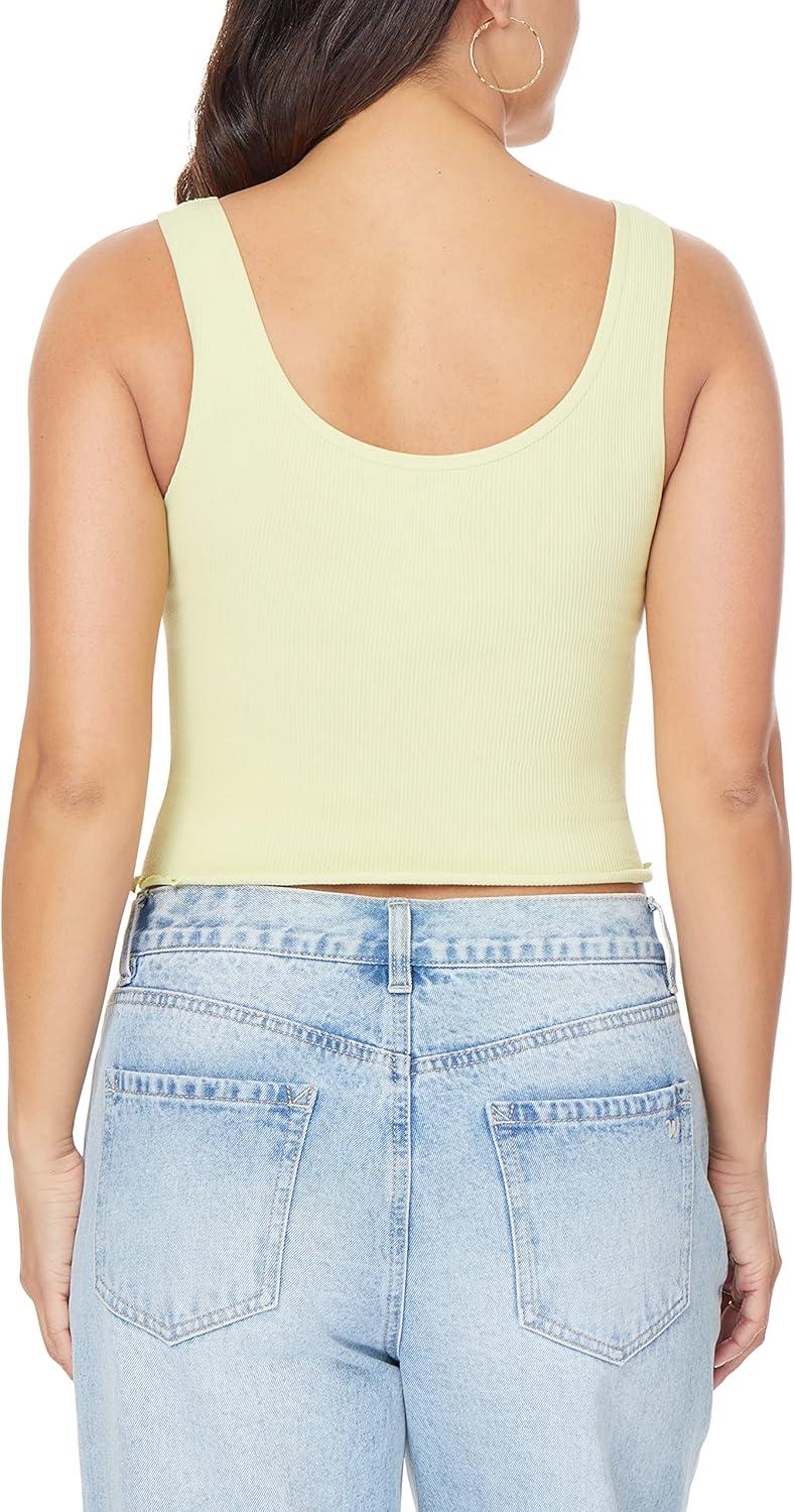 imageWallFlower Womens Insta Smooth Seamless Tank Tops 3Pack Standard and PlusSnow WhiteLily GreenBlack Night