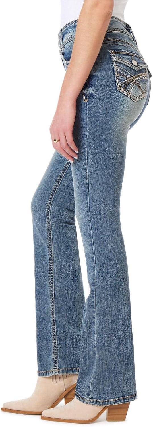 imageWallFlower Womens InstaStretch Luscious Curvy Bootcut Jeans Galaxy 11 Long