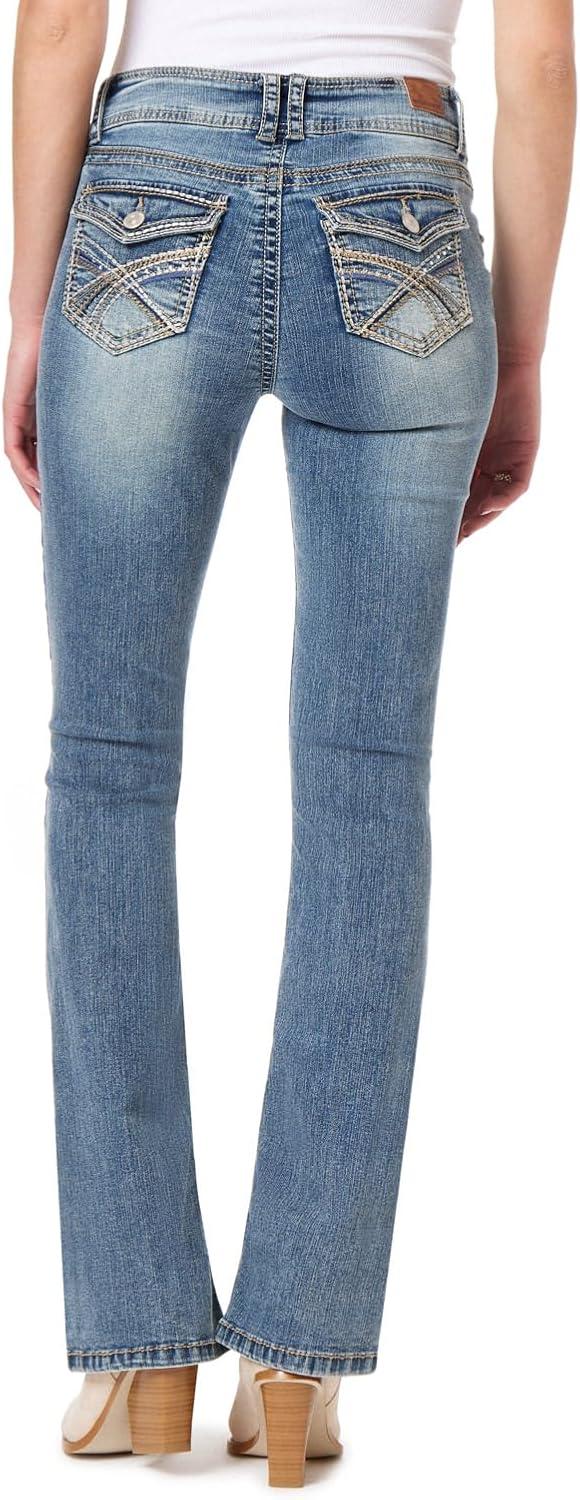 imageWallFlower Womens InstaStretch Luscious Curvy Bootcut Jeans Galaxy 11 Long