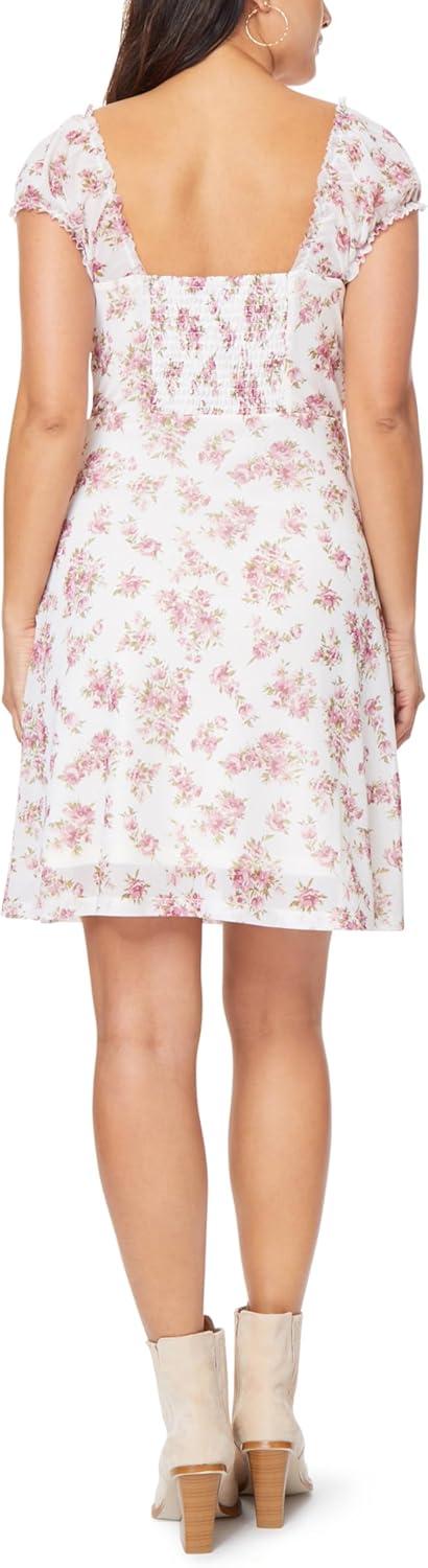 imageWallFlower Womens Juliet Puff Sleeve Prarie Mini DressJet Stream