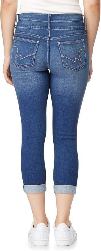imageWallFlower Womens Juniors InstaSoft HighRise Sassy Fit Skinny Stretch Crop JeansHarper