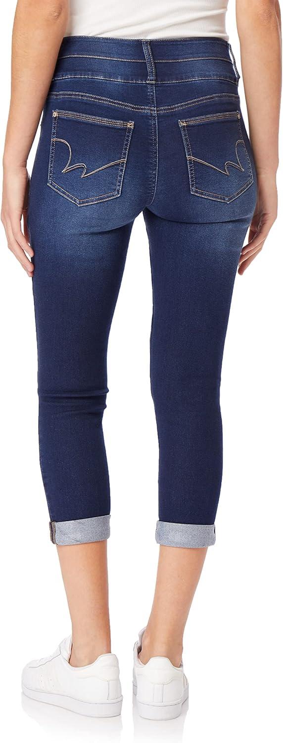 imageWallFlower Womens Juniors InstaSoft HighRise Sassy Fit Skinny Stretch Crop JeansRiverton