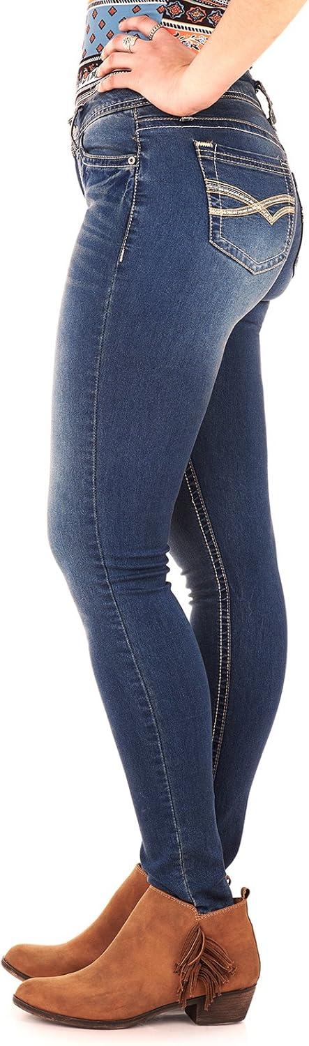 imageWallFlower Womens Juniors Instasoft Irresistible HighRise Stretch Jegging Jeans Standard and PlusVarsity Blue