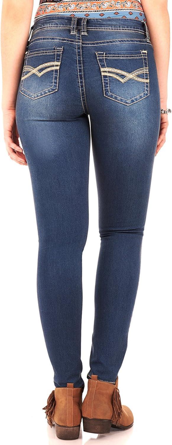 imageWallFlower Womens Juniors Instasoft Irresistible HighRise Stretch Jegging Jeans Standard and PlusVarsity Blue