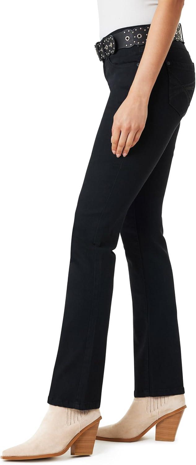 imageWallFlower Womens Legendary Slim Bootcut MidRise Belted Insta Stretch Juniors Jeans Standard and PlusAbbey
