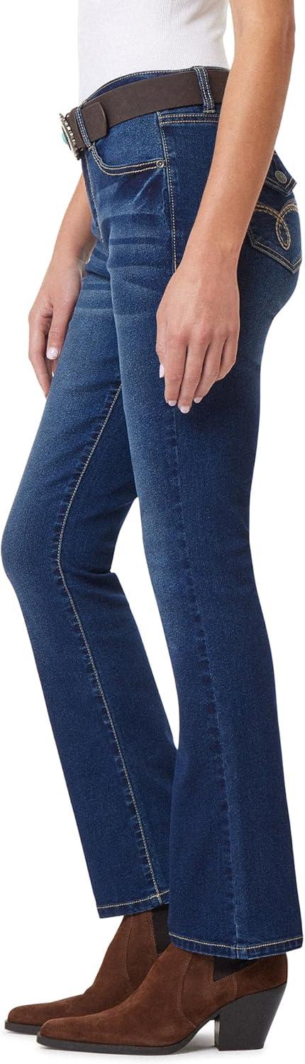 imageWallFlower Womens Legendary Slim Bootcut MidRise Belted Insta Stretch Juniors Jeans Standard and PlusAlani