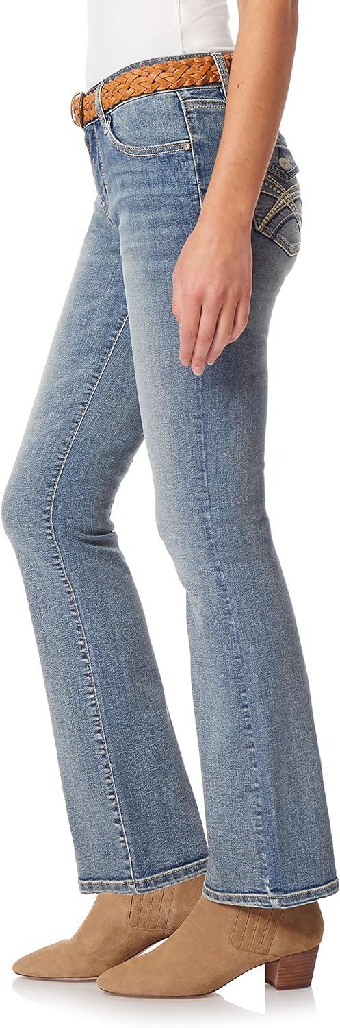 imageWallFlower Womens Legendary Slim Bootcut MidRise Belted Insta Stretch Juniors Jeans Standard and PlusTiffany
