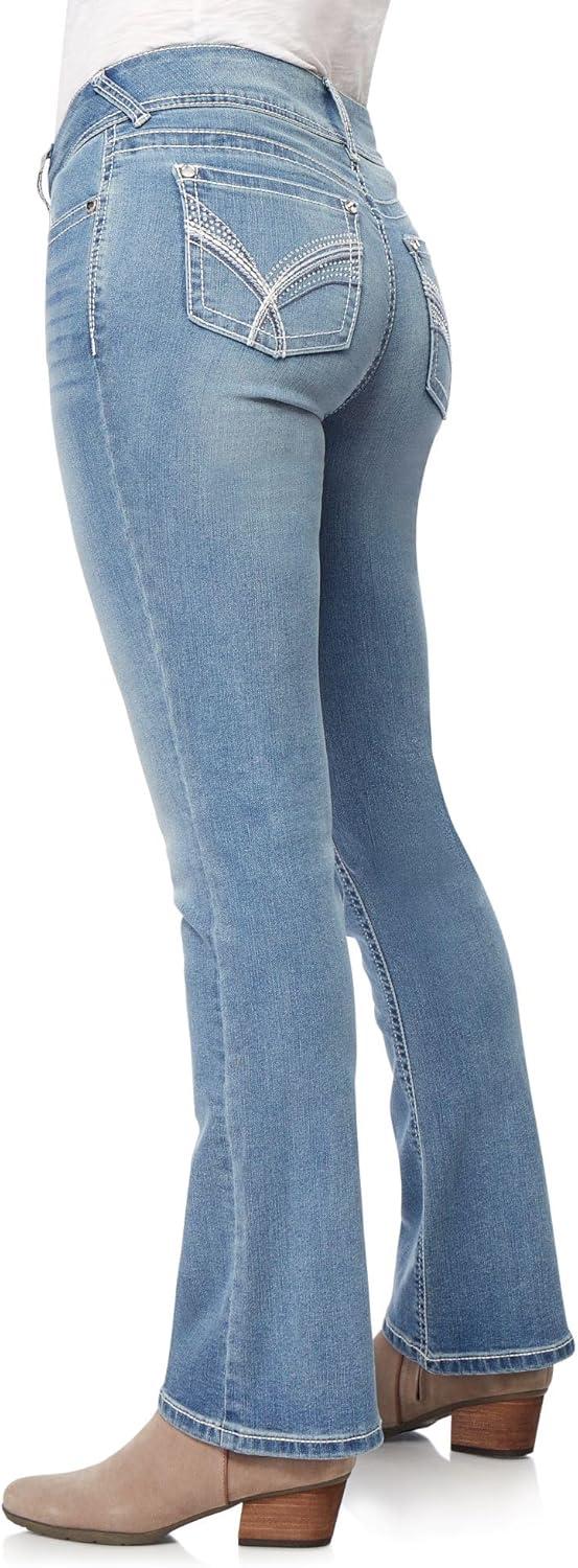 imageWallFlower Womens Luscious Curvy Bootcut MidRise Bling Insta Stretch Juniors Jeans Standard and PlusPaola