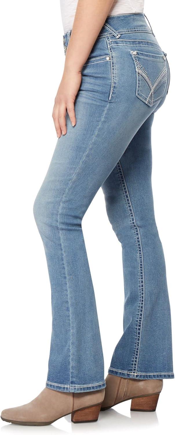 imageWallFlower Womens Luscious Curvy Bootcut MidRise Bling Insta Stretch Juniors Jeans Standard and PlusPaola