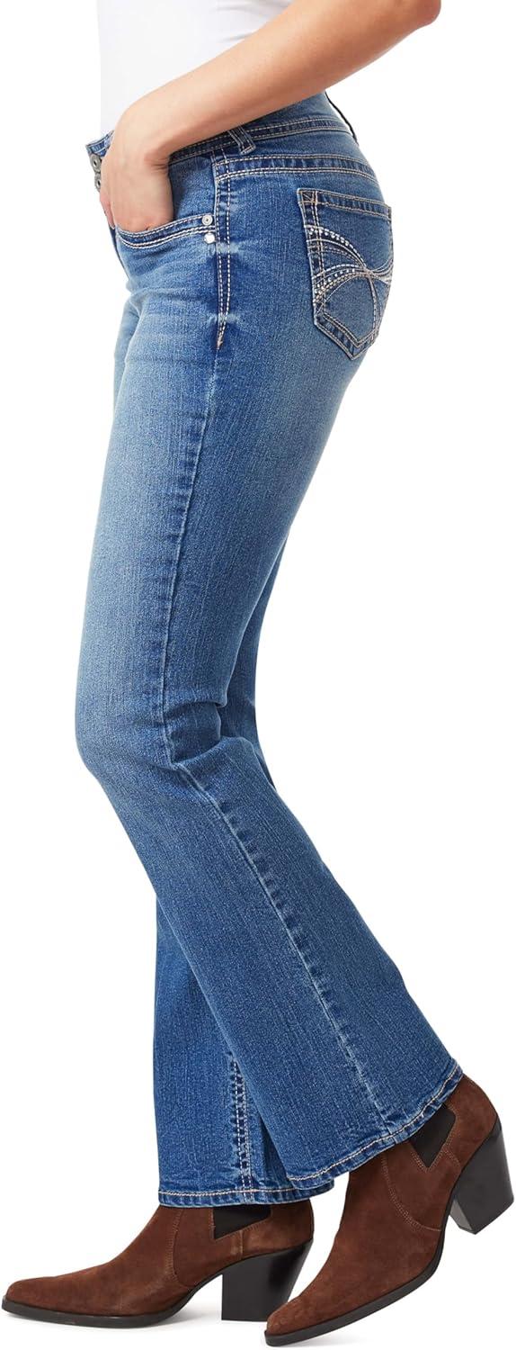 imageWallFlower Womens Luscious Curvy Bootcut MidRise Insta Stretch Juniors Jeans Standard and PlusBella