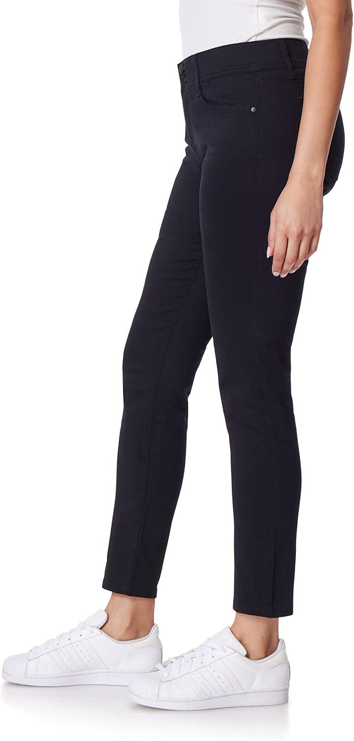 imageWallFlower Womens Luscious Curvy Uniform Skinny MidRise Juniors PantsBlack