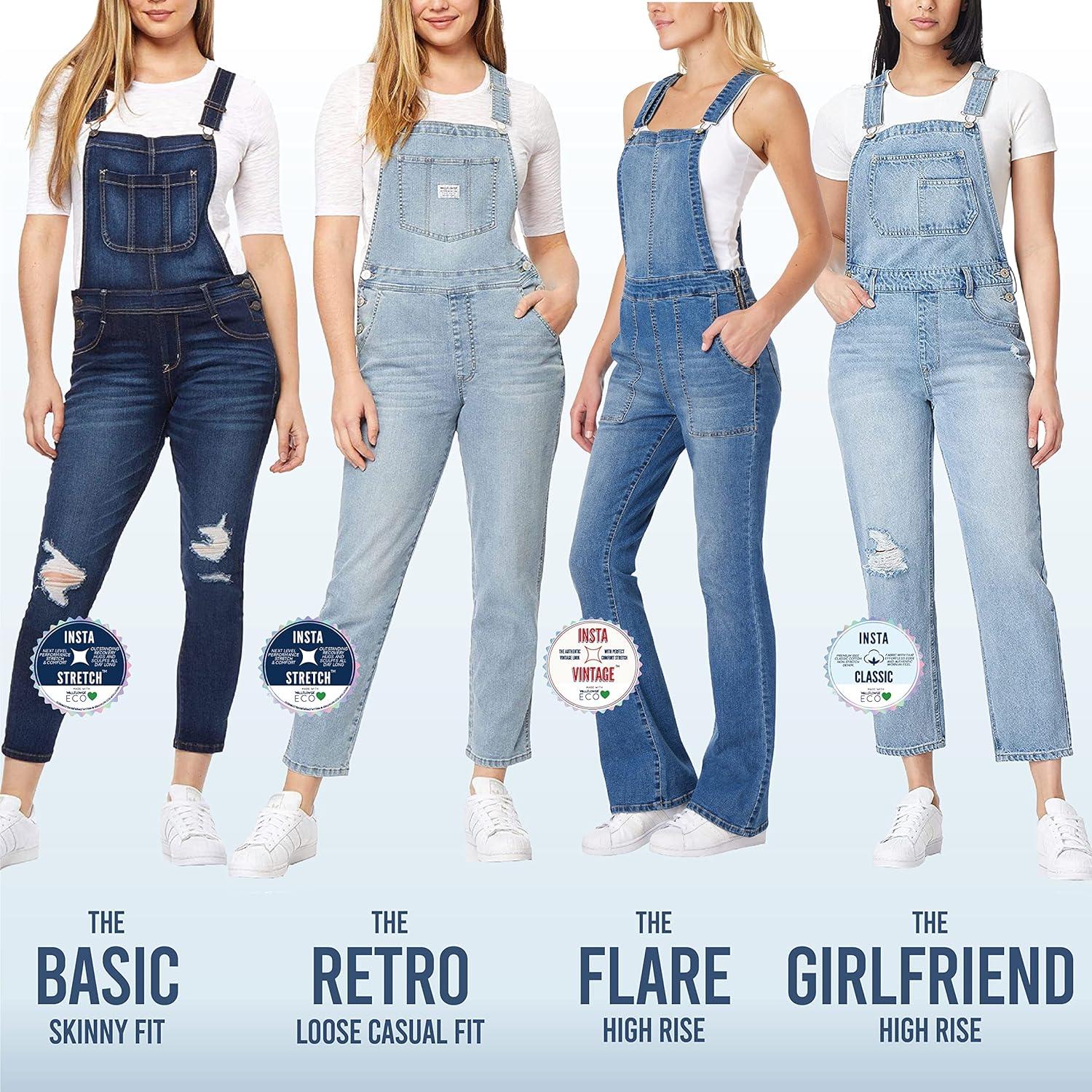 imageWallFlower Womens Overalls JuniorsBlack Rinse Flare