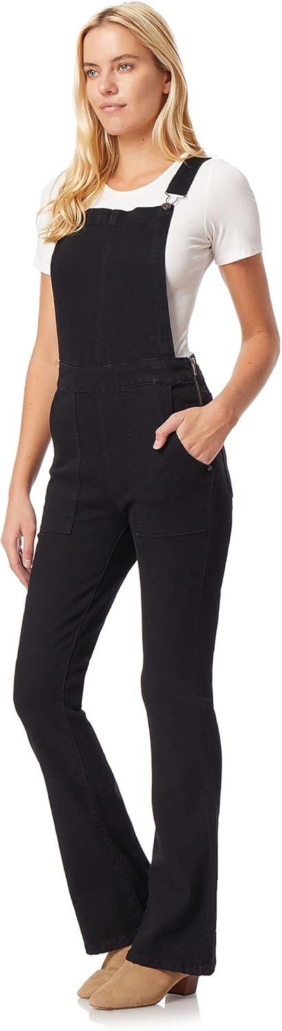 imageWallFlower Womens Overalls JuniorsBlack Rinse Flare