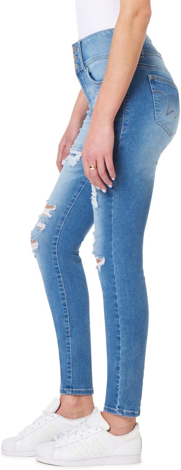 imageWallFlower Womens Sassy Ankle Skinny HighRise Insta Soft Juniors JeansMelissa