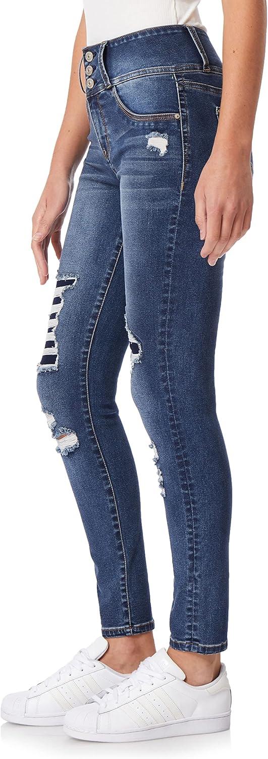 imageWallFlower Womens Sassy Skinny HighRise Insta Soft Juniors Jeans Standard and PlusAshton
