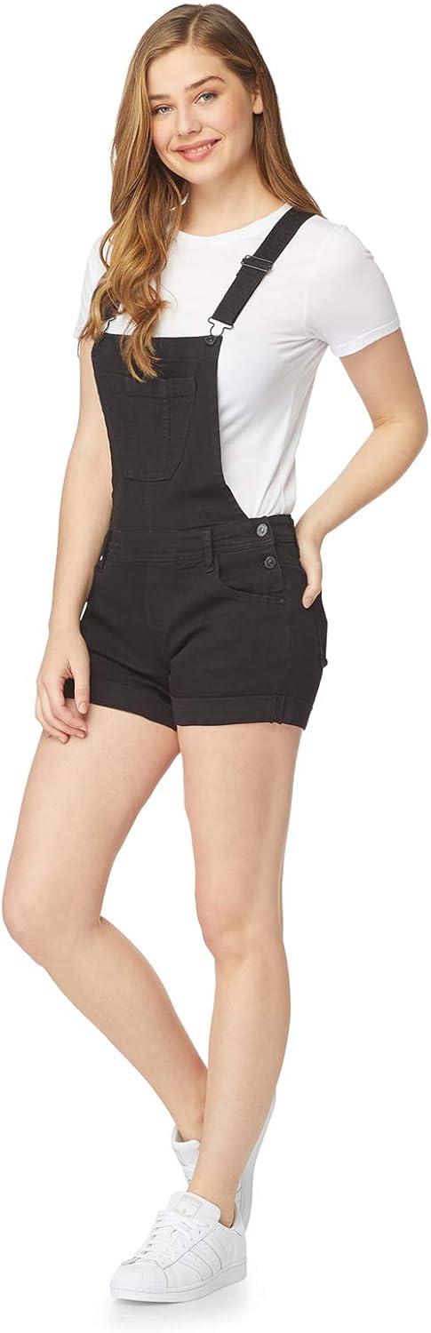 imageWallFlower Womens Shortalls Juniors Standard and PlusBlack