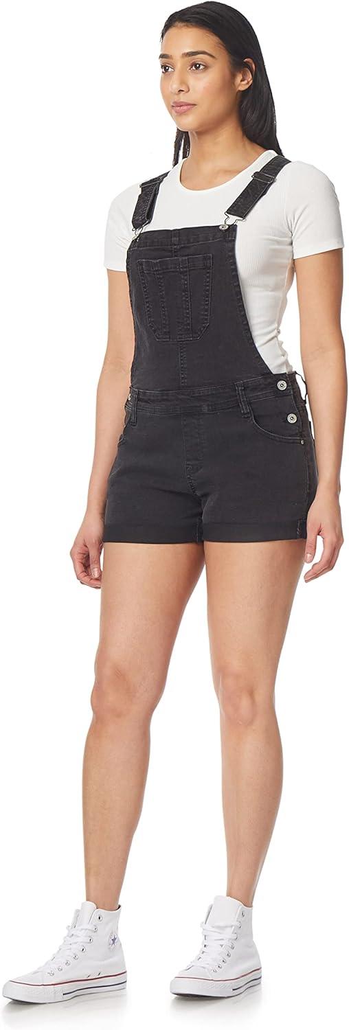 imageWallFlower Womens Shortalls Juniors Standard and PlusLt Carbon