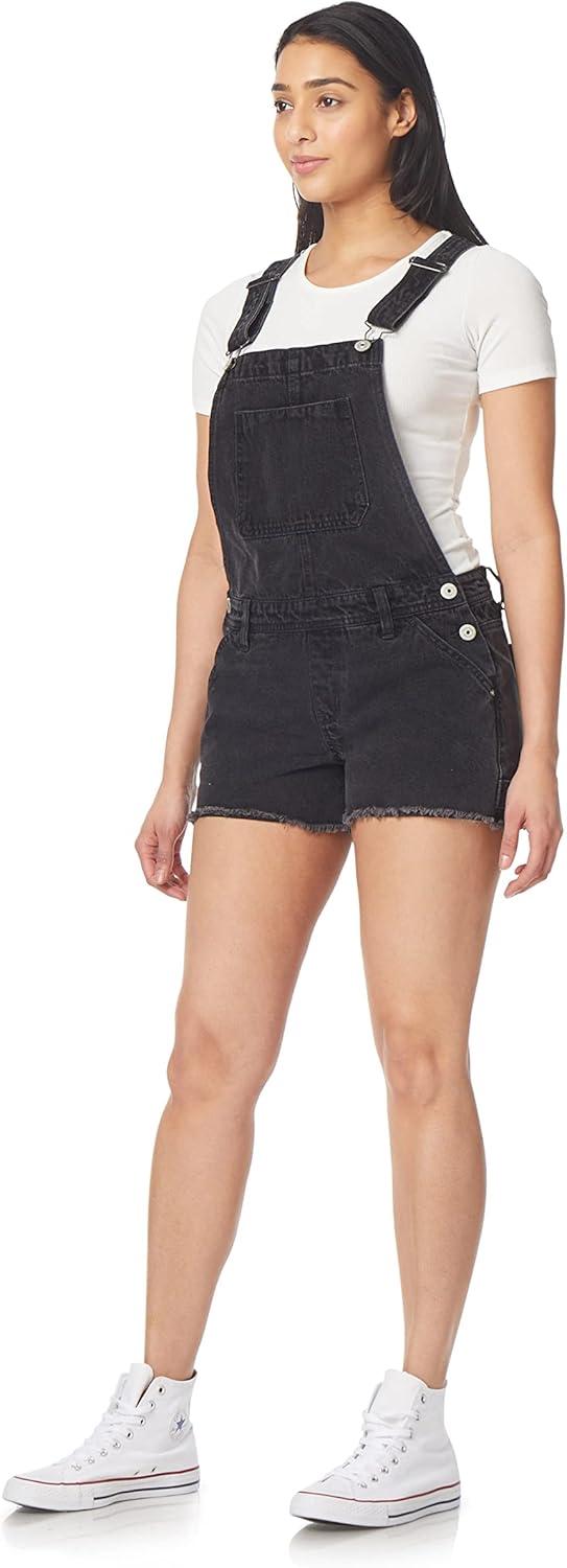 imageWallFlower Womens Shortalls Juniors Standard and PlusLt Carbon Carpenter
