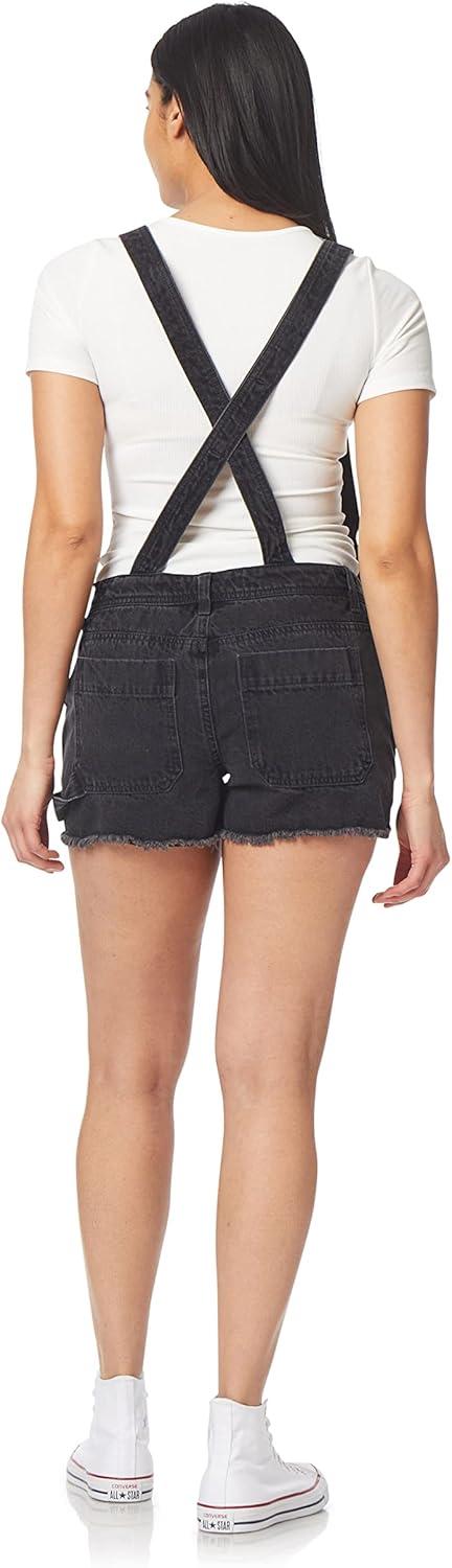 imageWallFlower Womens Shortalls Juniors Standard and PlusLt Carbon Carpenter