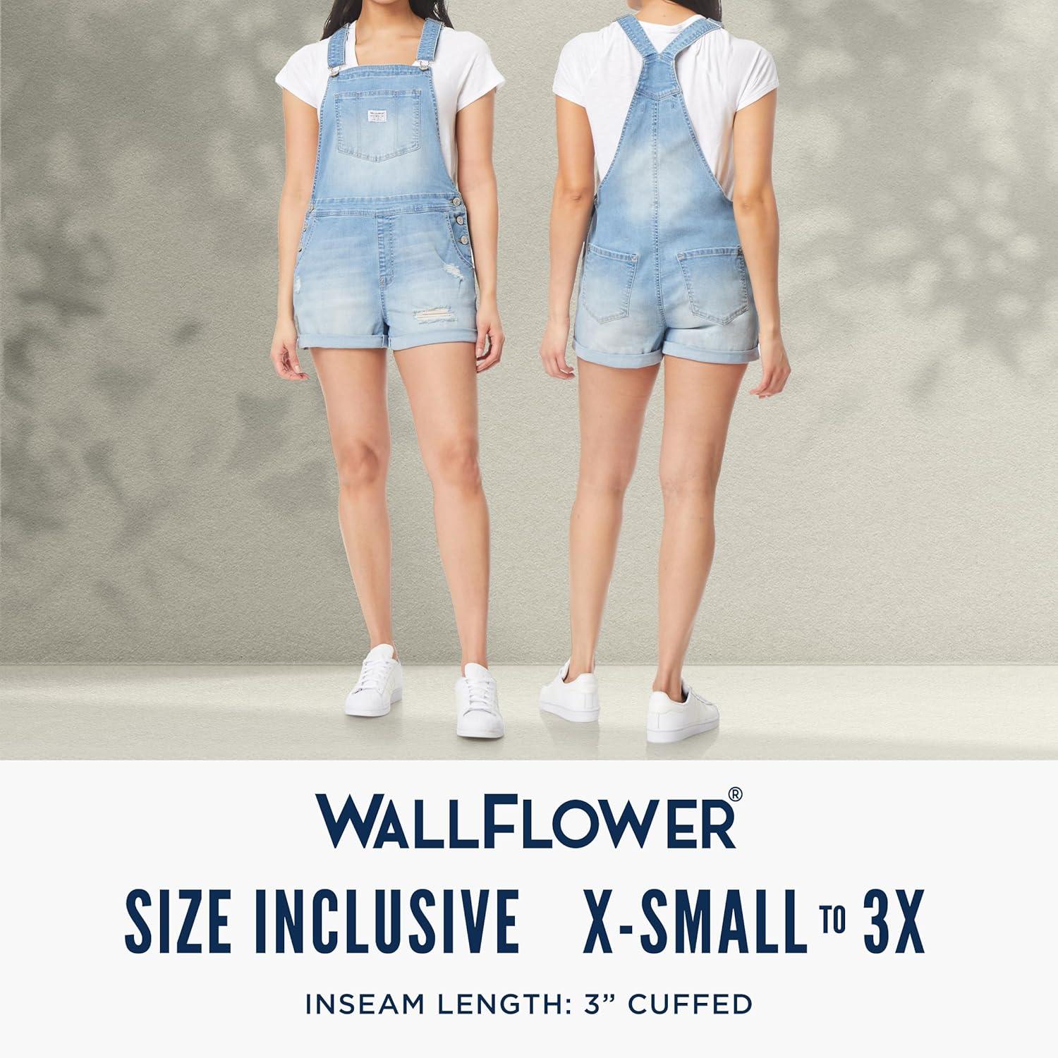 imageWallFlower Womens Shortalls Juniors Standard and PlusRae