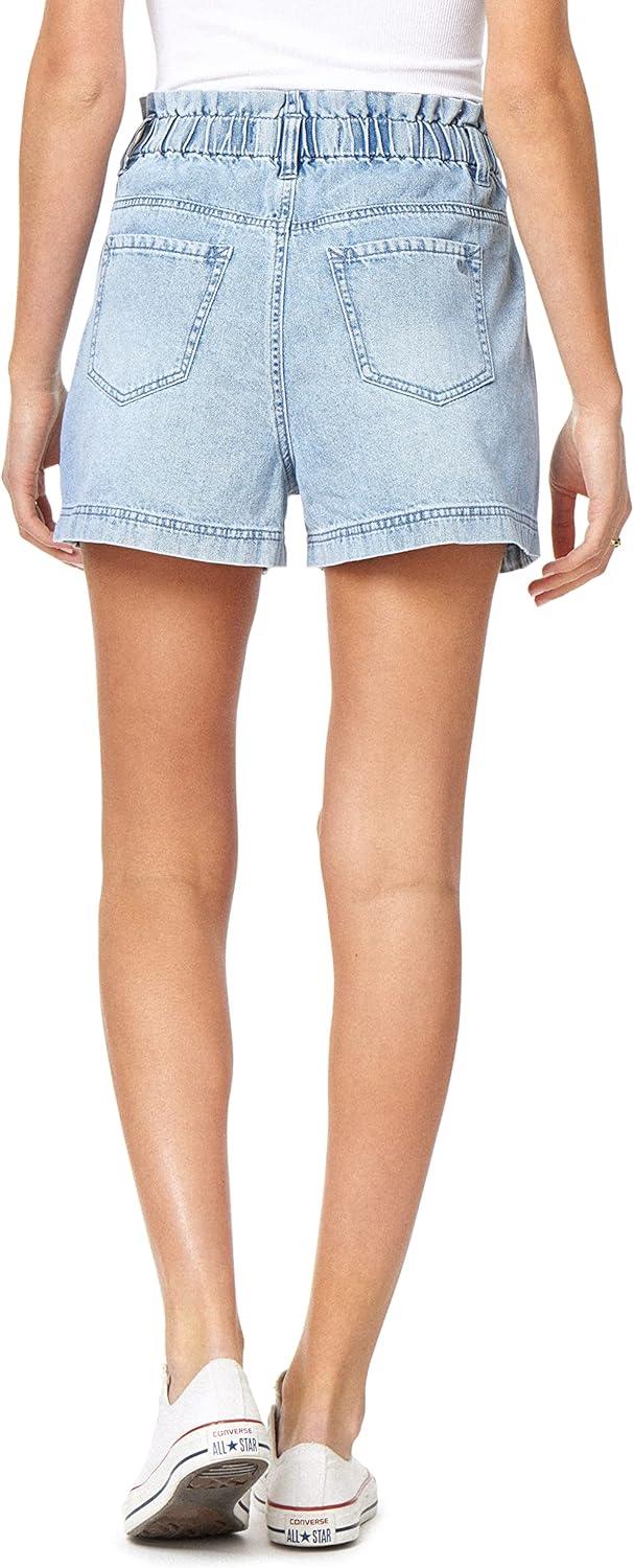 imageWallFlower Womens Size Girlfriend Zip Denim Shorts HighRise Insta Classic Juniors Standard and PlusAnina