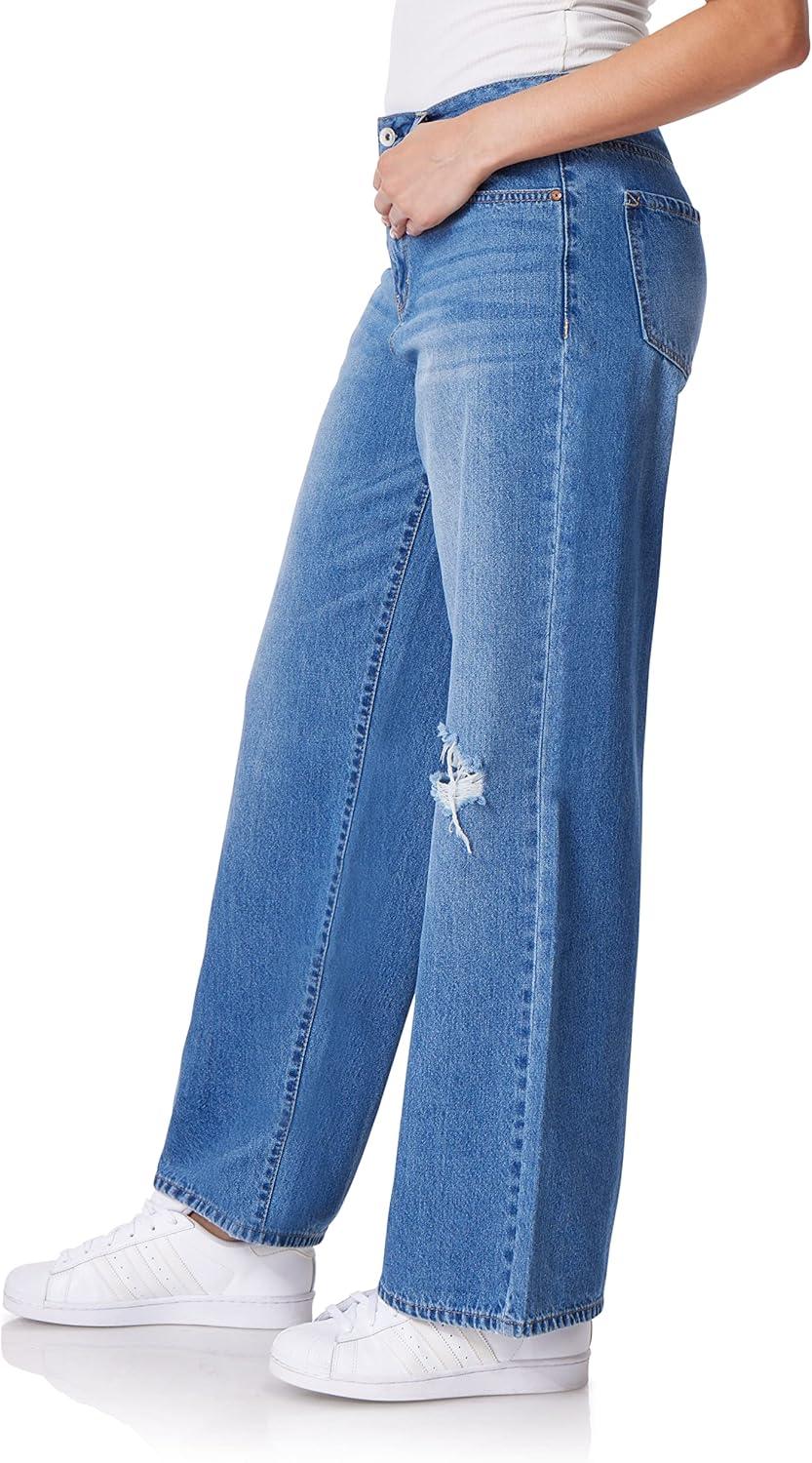 imageWallFlower Womens Skater Denim HighRise Insta Classic Juniors Jeans Standard and PlusBrielle