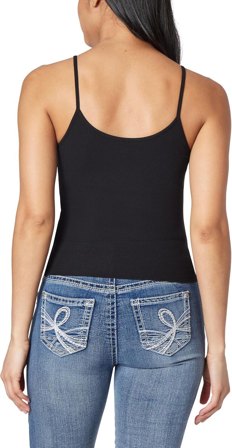 imageWallFlower Womens Skye Yummy Rib Cami Tank TopBlack Night