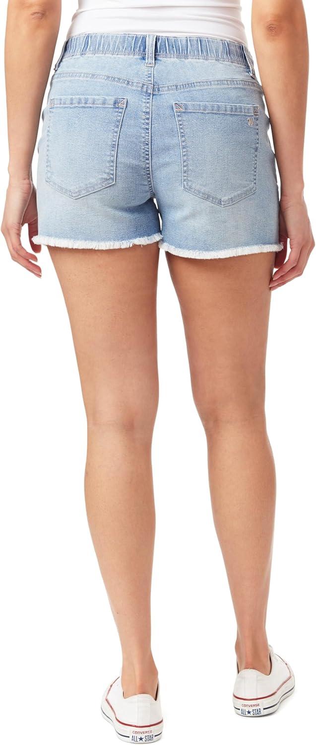 imageWallFlower Womens Tomboy Jogger Shorts Denim MidRise Insta Stretch JuniorsGracelyn