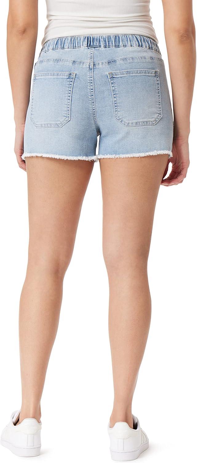 imageWallFlower Womens Tomboy Jogger Shorts Denim MidRise Insta Stretch JuniorsJolie